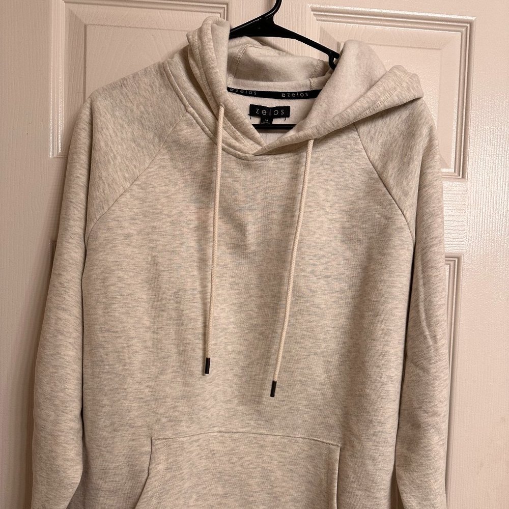 Men's Medium Light Gray/Ivory Zelos Hoodie